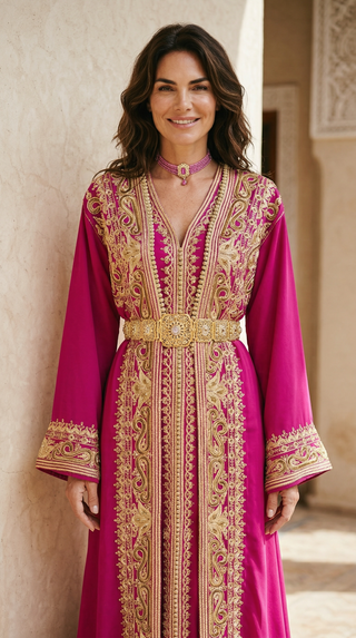 Handmade Luxury Moroccan Kimono Bqaftan