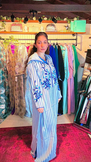 Authentic Handcrafted Stripes Kaftan