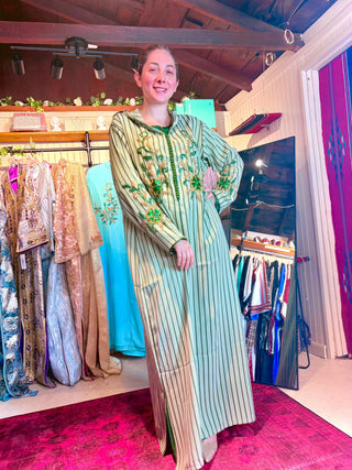 Authentic Handcrafted Stripes Kaftan