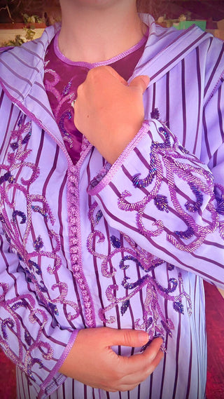 Authentic Handcrafted Stripes Kaftan